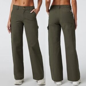 Vuori Getaway Wide Leg Carpenter Pants Green Womens Size XL NEW NWT Olive VW4122